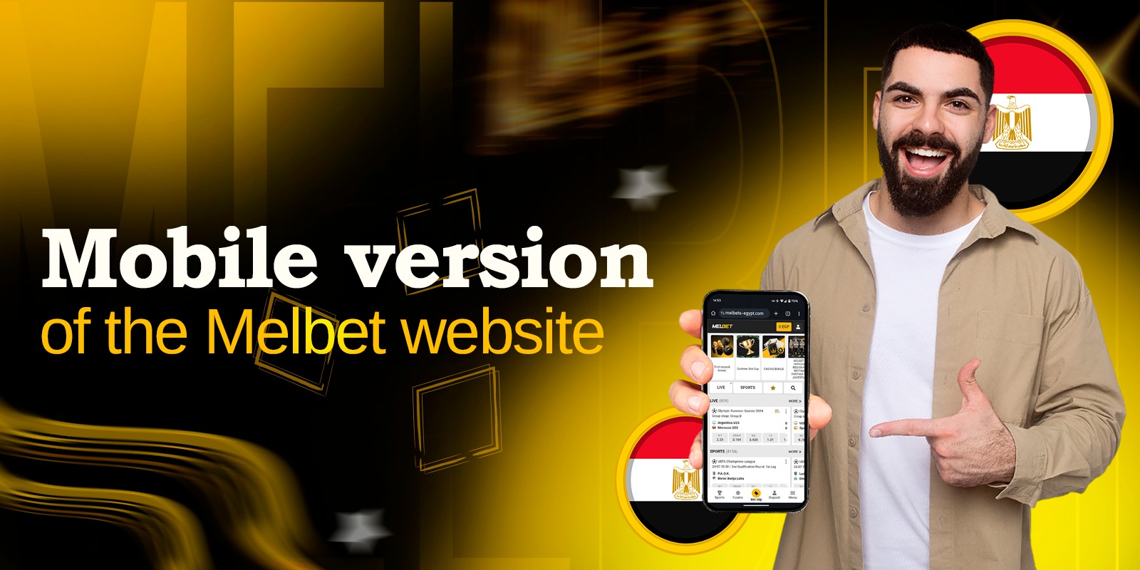 The convenient browser version of the Melbet website