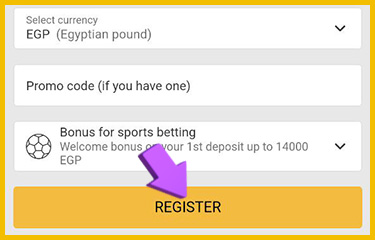 Registration on the official Melbet website