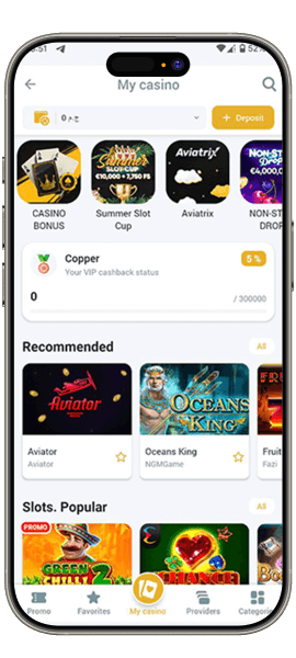 Screenshot Casino Page
