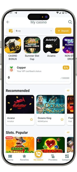 Screenshot Casino Page