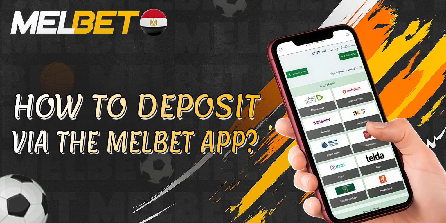 Depositing money in Melbet mobile app