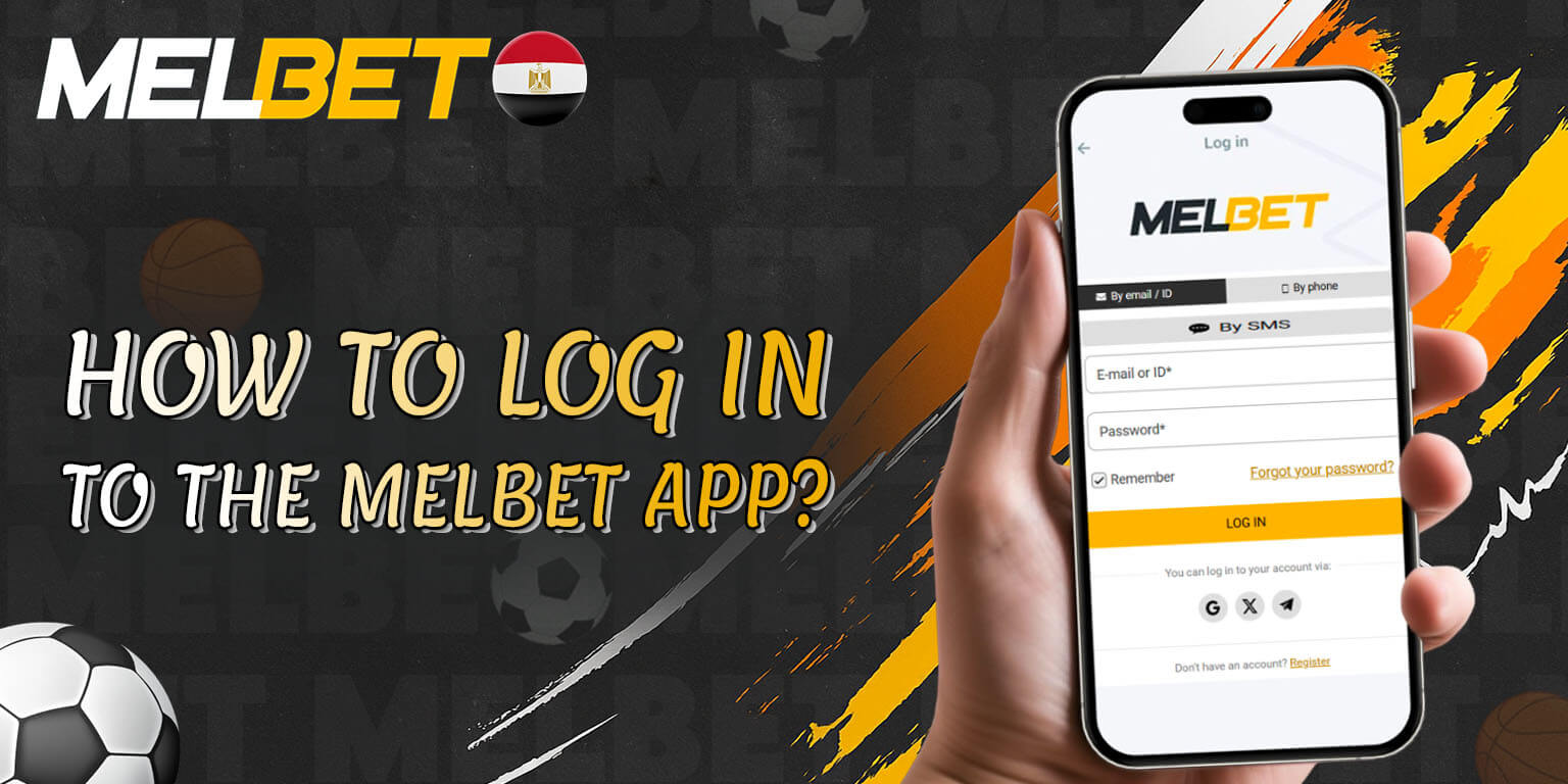 Melbet app login process
