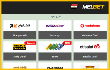 تحديد طريقة الإيداع مثل المحافظ أو التحويل البنكي